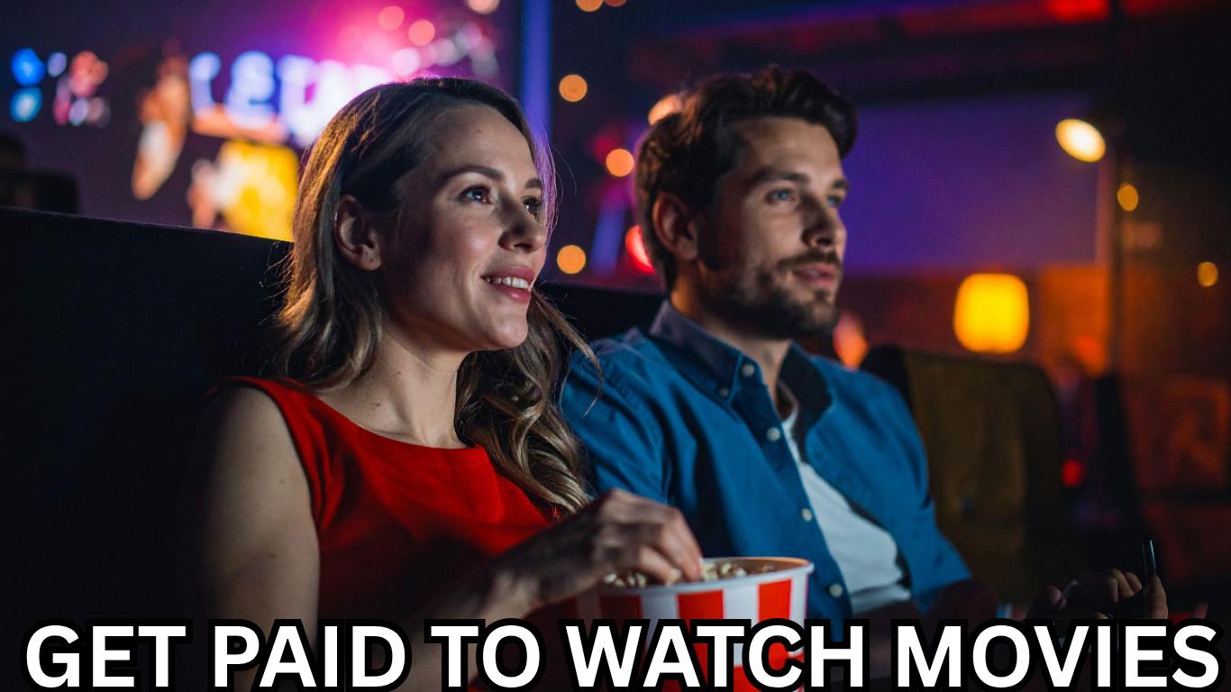 person watching movies at home and earning money online